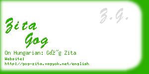 zita gog business card